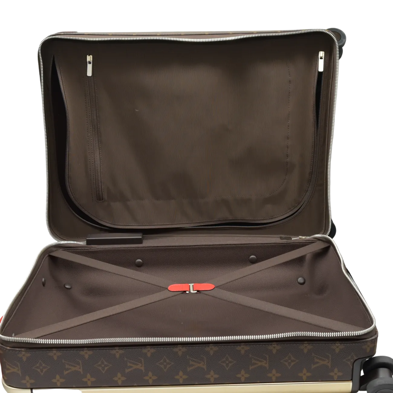 $3700 Louis Vuitton Monogram Horizon 55 Coquelicot