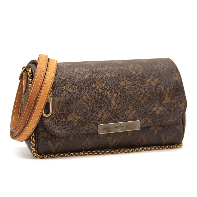 Used Louis Vuitton Favorite Pm Brown Monogram Canvas Shoulder Bag