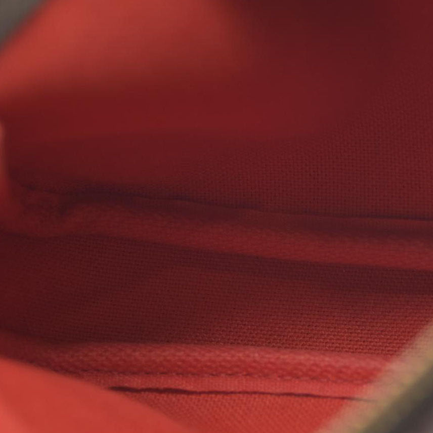 Louis Vuitton  Damier Ebene 2019 Christmas Animation Mini Pochette Accessories Red