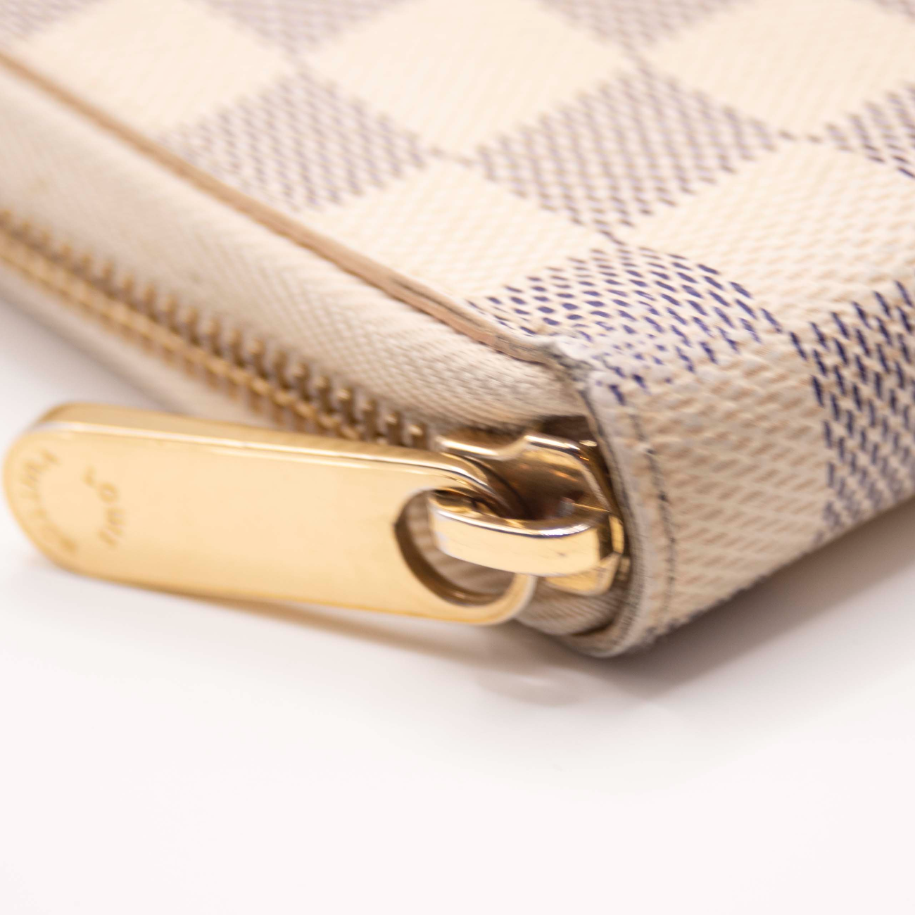 $1090 2012 Louis Vuitton Damier Azur Zippy Zip Around Organizer Long Wallet SD1112