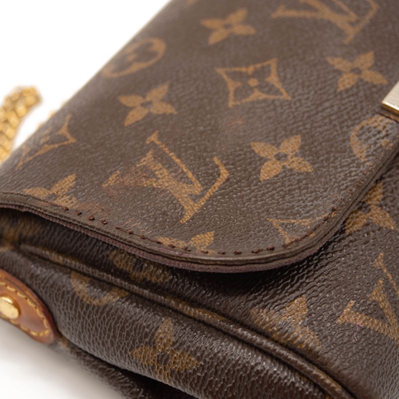 Used Louis Vuitton Favorite Pm Brown Monogram Canvas Shoulder Bag