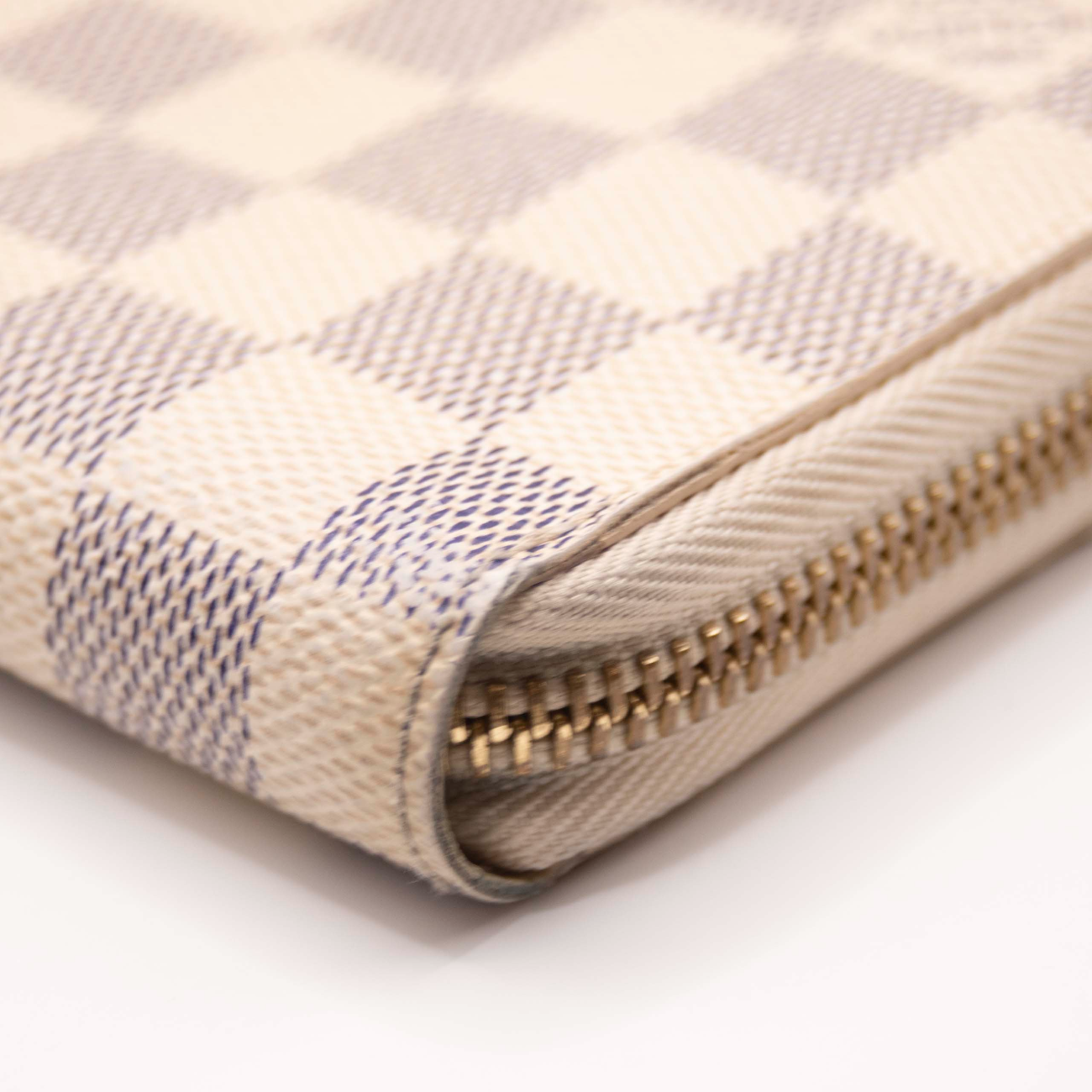 $1090 2012 Louis Vuitton Damier Azur Zippy Zip Around Organizer Long Wallet SD1112