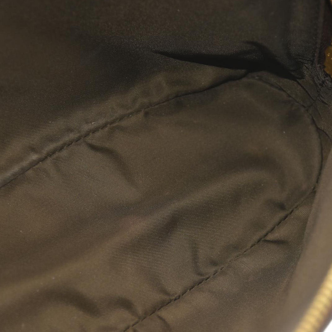 Gucci  GG Supreme Monogram Textured Calfskin Web Large Ophidia Cosmetic Case Beige Ebony New Acero