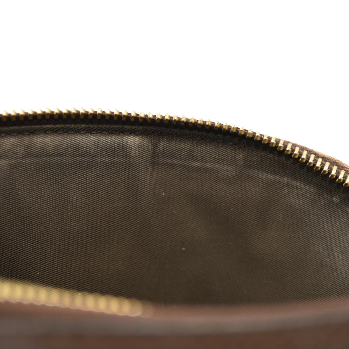 Gucci  GG Supreme Monogram Textured Calfskin Web Large Ophidia Cosmetic Case Beige Ebony New Acero