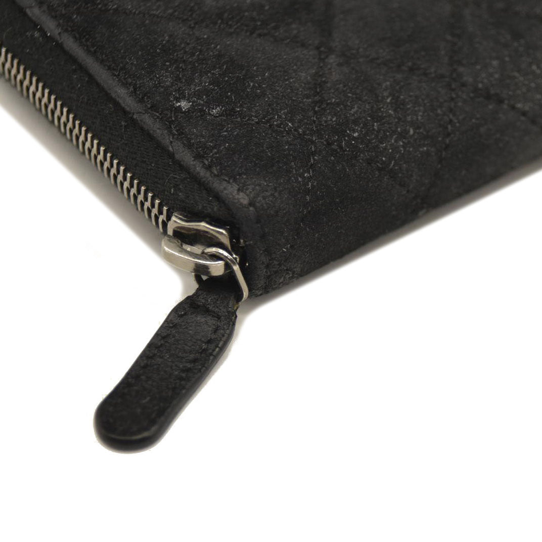 CHANEL Chanel Matelasse Long Wallet Black