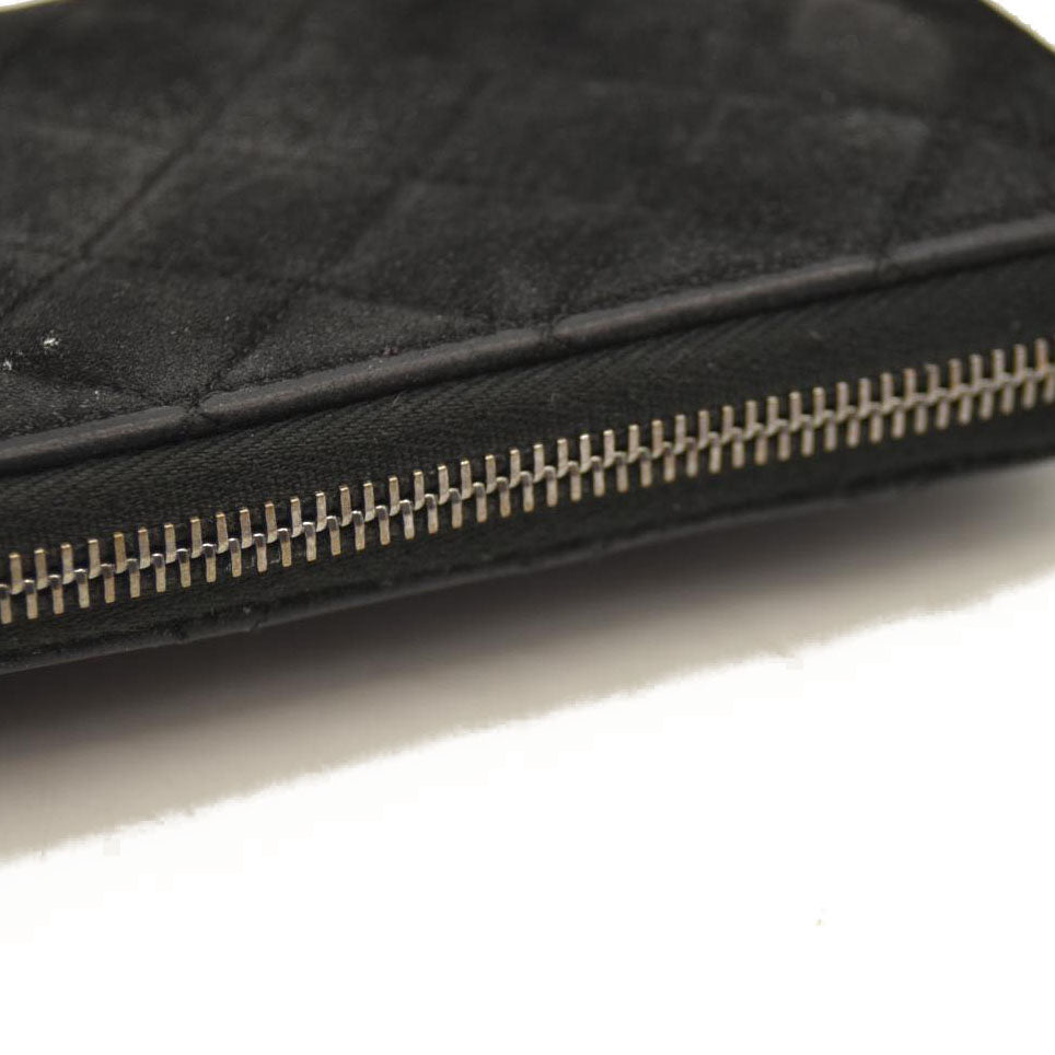 CHANEL Chanel Matelasse Long Wallet Black
