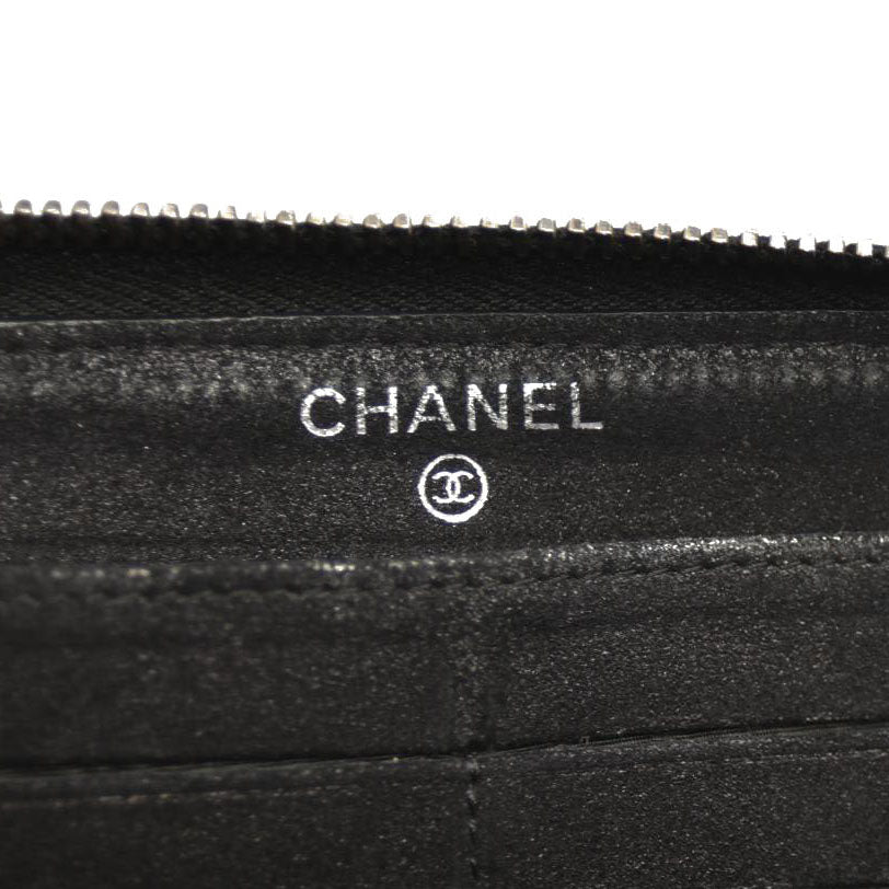 CHANEL Chanel Matelasse Long Wallet Black
