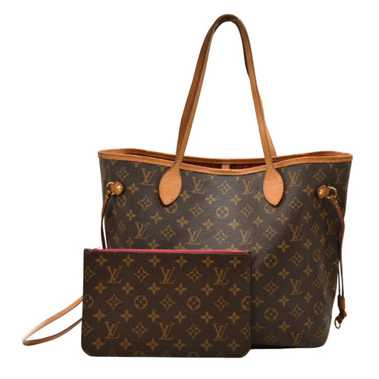 LOUIS VUITTON Monogram Neverfull MM Fuchsia AR1123