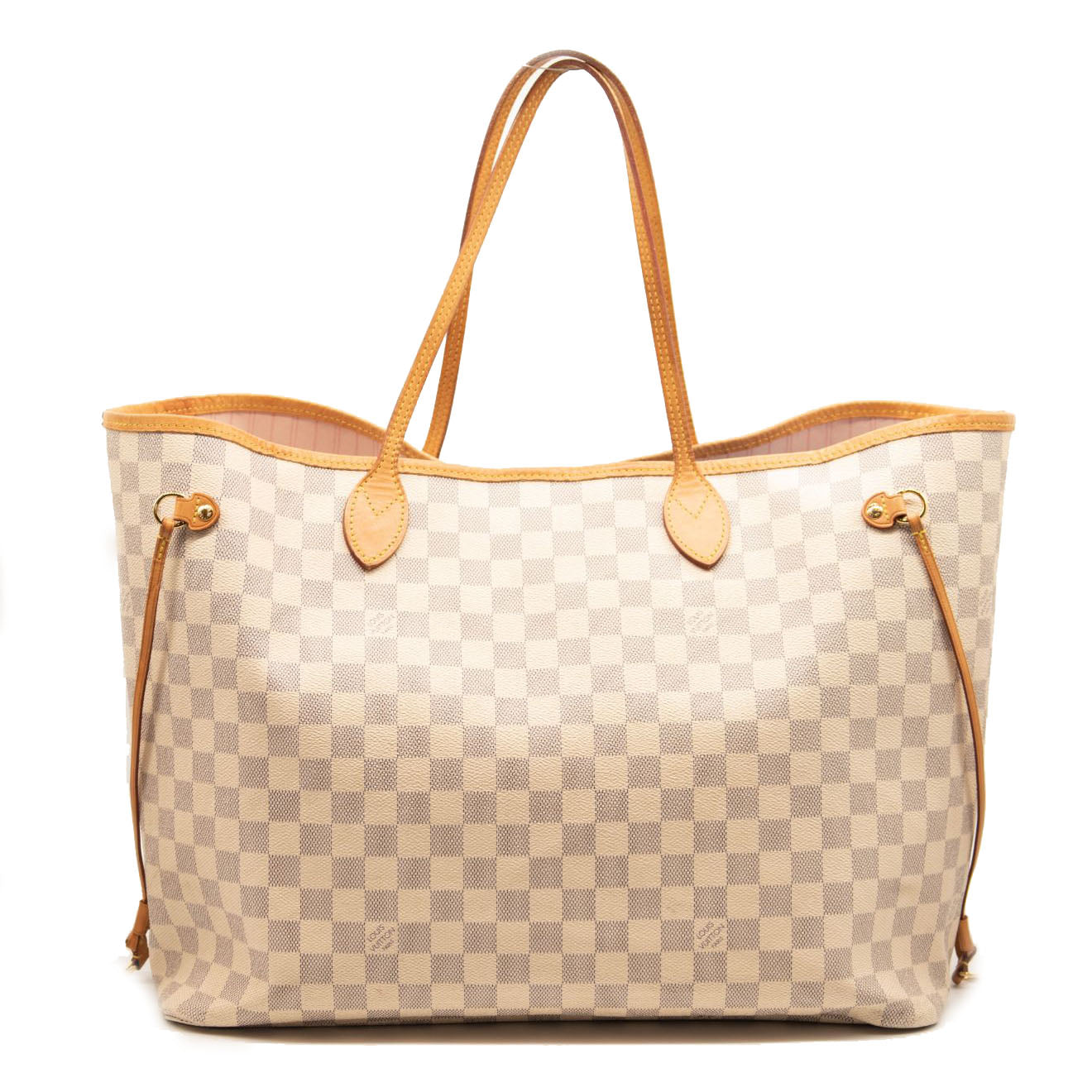 LOUIS VUITTON Damier Azur Neo Neverfull GM Rose Ballerine