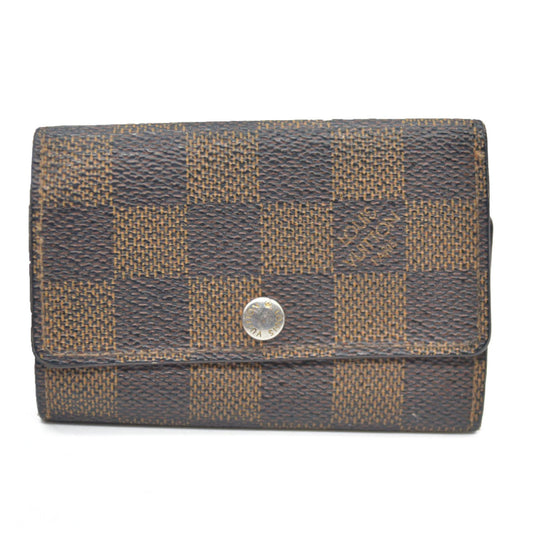 $345 Louis Vuitton Damier Ebene Multicles 6 Ring Key Case