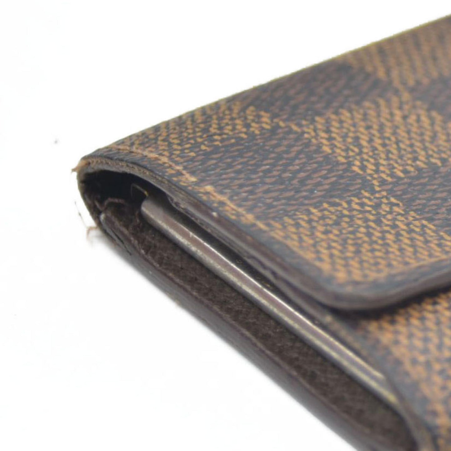 $345 Louis Vuitton Damier Ebene Multicles 6 Ring Key Case
