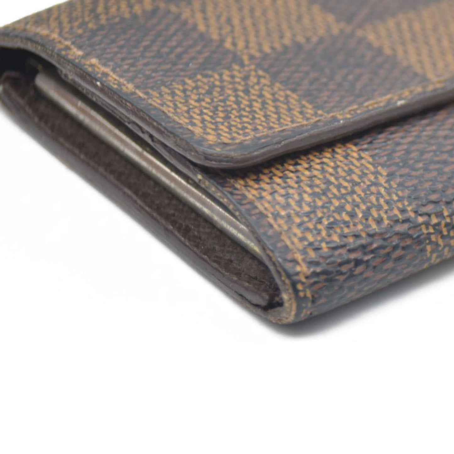 $345 Louis Vuitton Damier Ebene Multicles 6 Ring Key Case