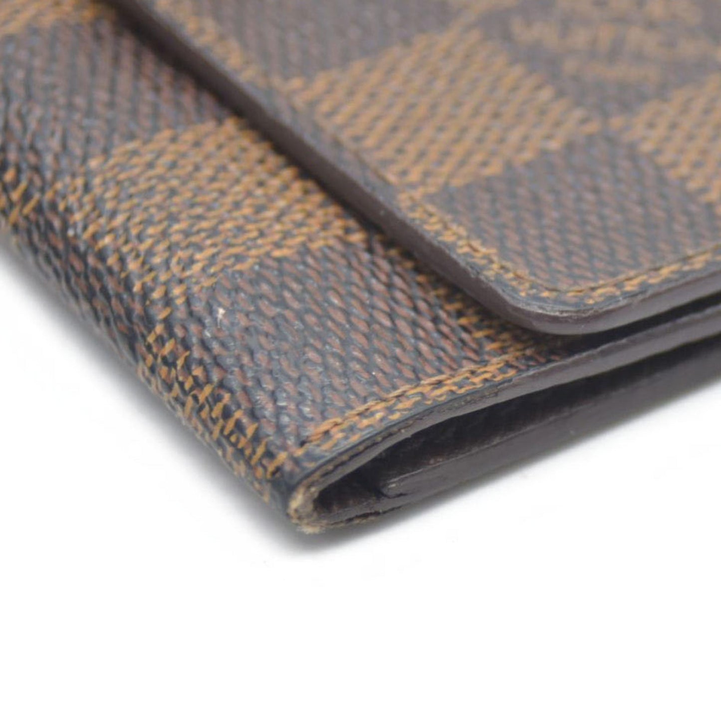 $345 Louis Vuitton Damier Ebene Multicles 6 Ring Key Case