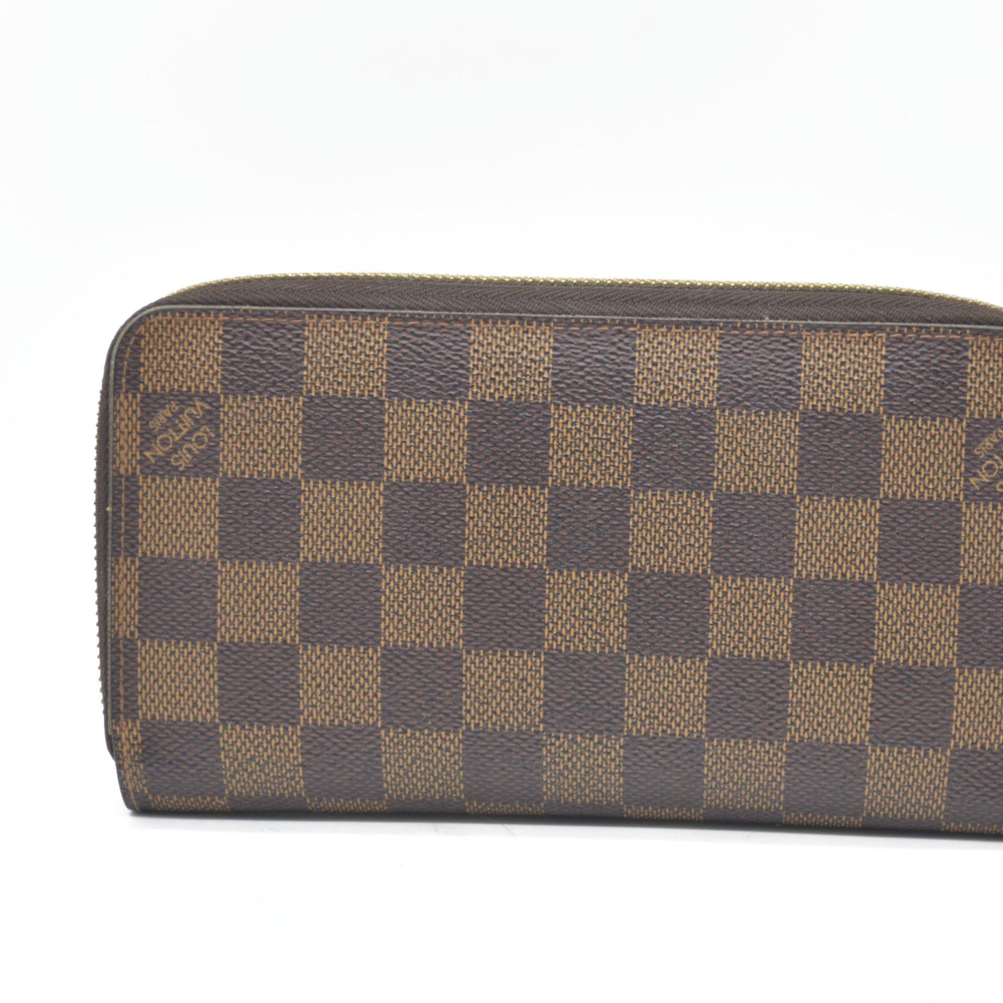 $915 2015 Louis Vuitton Damier Ebene Zippy Wallet MI3175