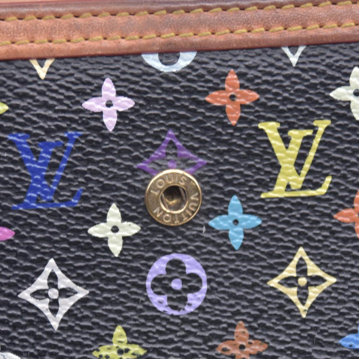 $950 2005 LOUIS VUITTON x Takashi Murakami Monogram Multicolor Porte Tresor International Wallet TH0055 CONSIGNMENT 10021178