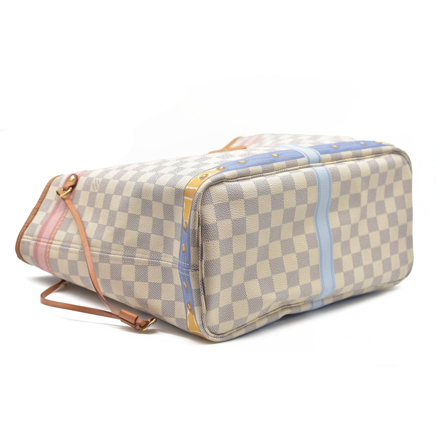 $2170 Louis Vuitton  Damier Azur Summer Trunks Neo Neverfull MM GI0168