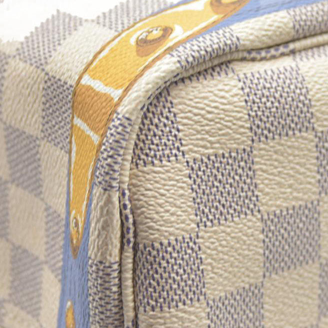 $2170 Louis Vuitton  Damier Azur Summer Trunks Neo Neverfull MM GI0168