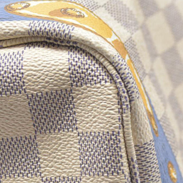 $2170 Louis Vuitton  Damier Azur Summer Trunks Neo Neverfull MM GI0168