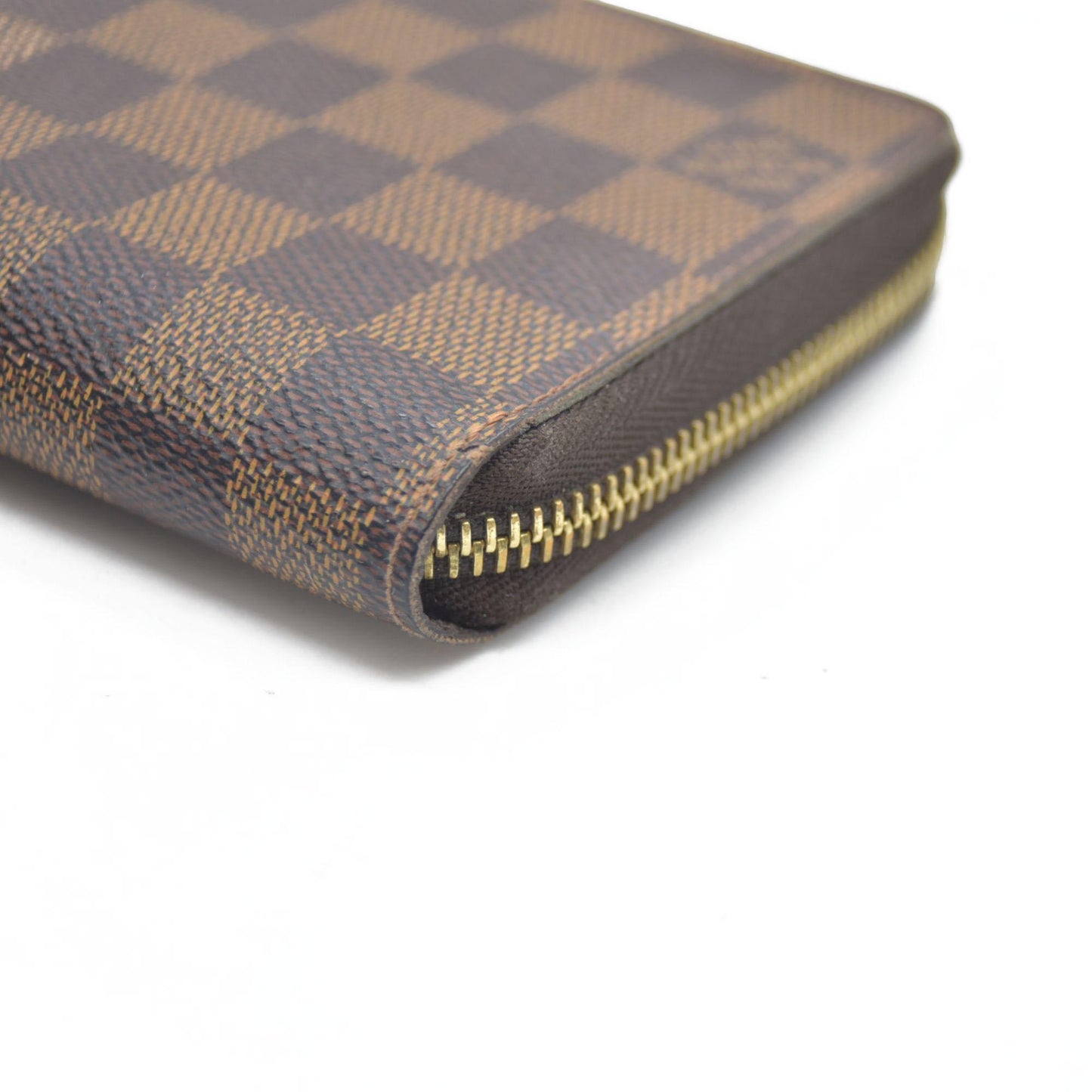 $915 2015 Louis Vuitton Damier Ebene Zippy Wallet MI3175