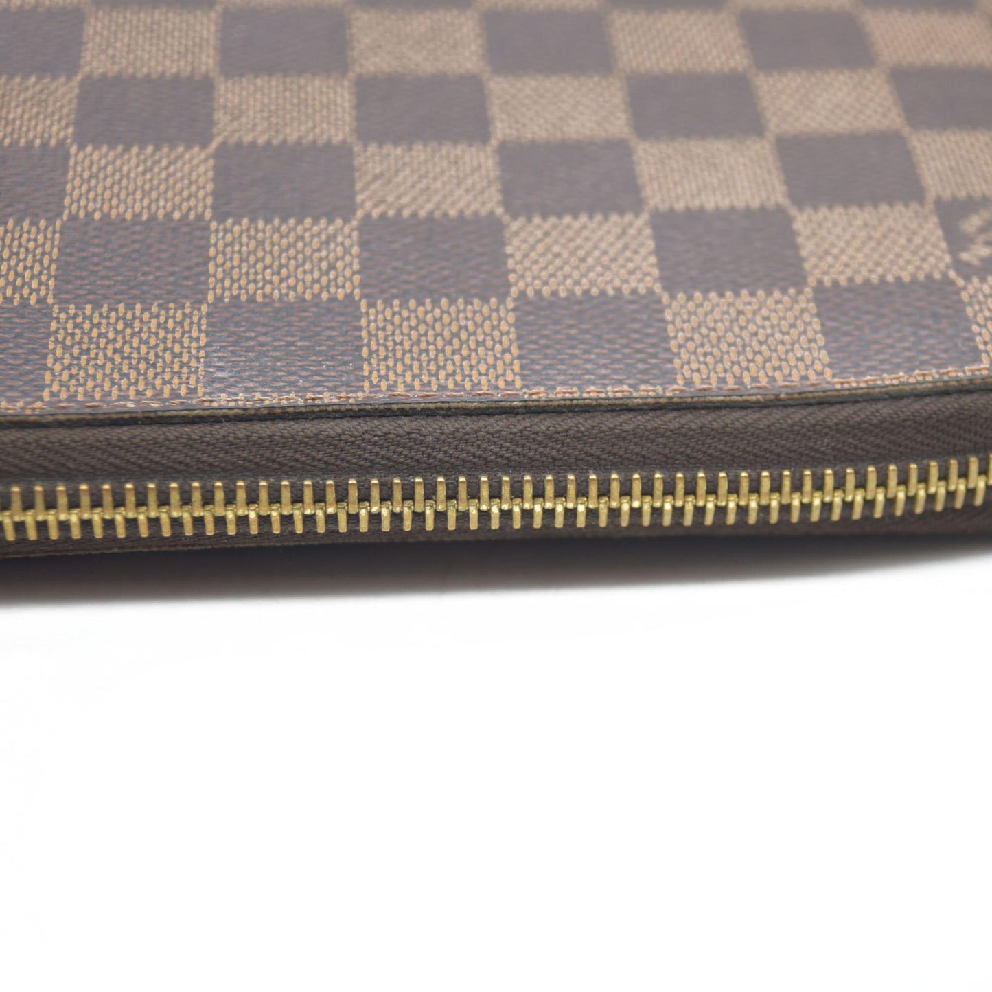 $915 2015 Louis Vuitton Damier Ebene Zippy Wallet MI3175