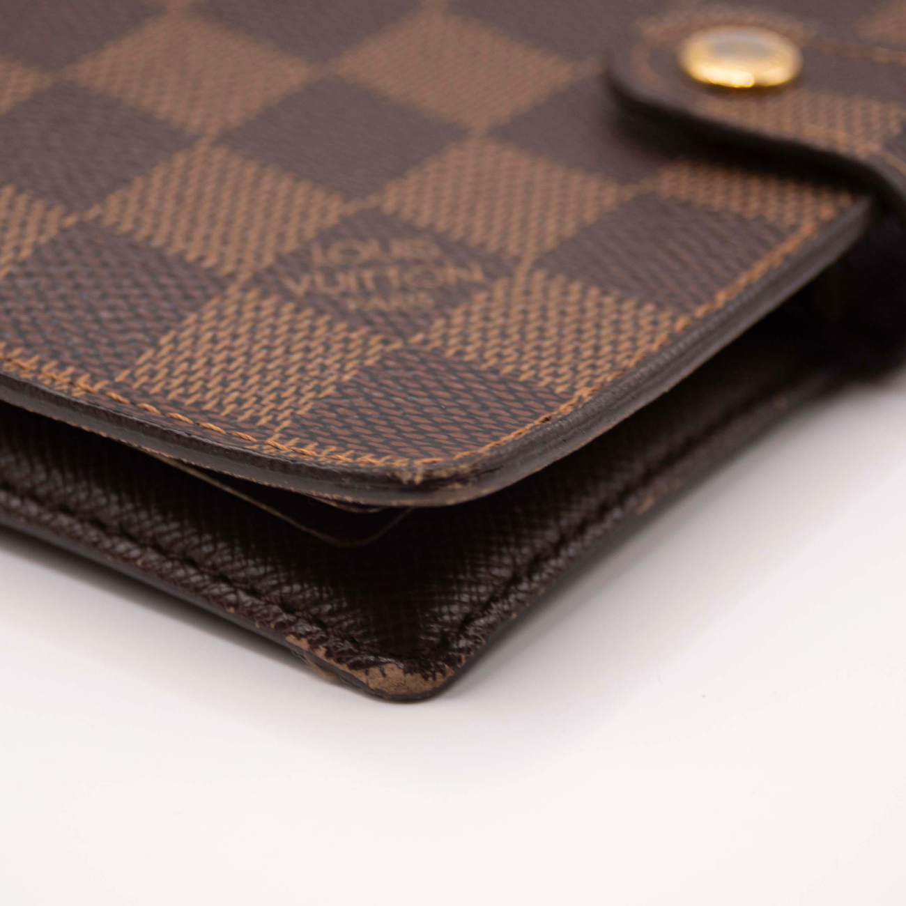 $505 2007 Louis Vuitton Damier Agenda PM Notebook Cover Brown CA0057