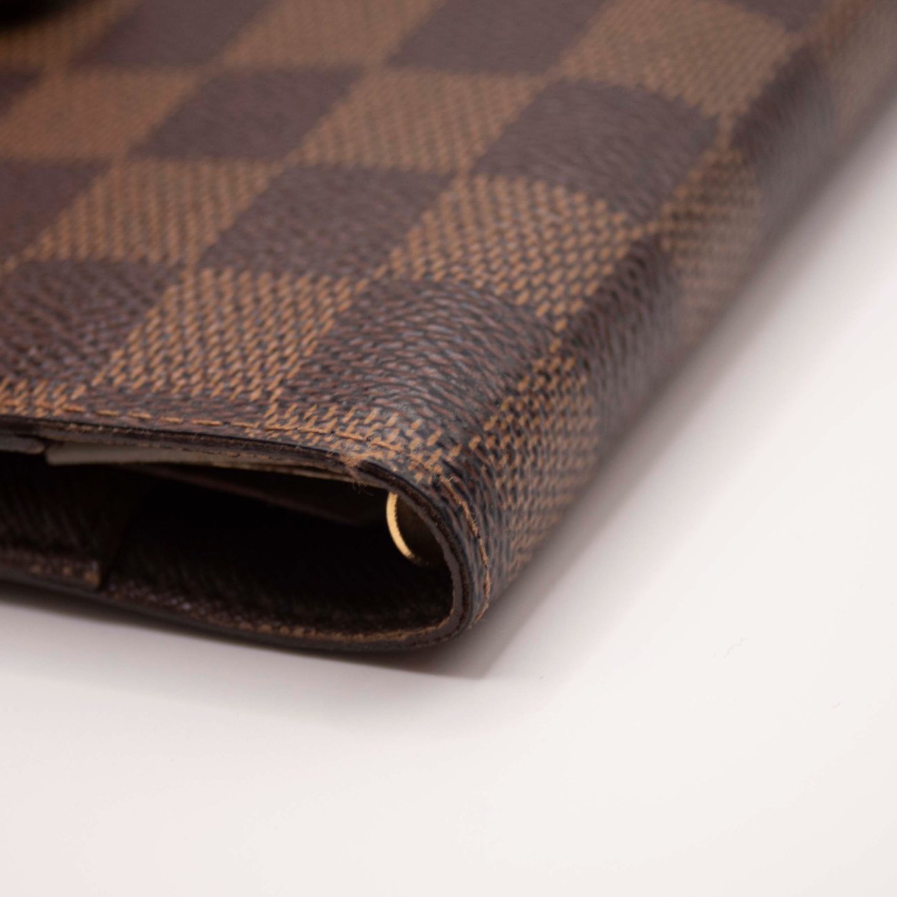 $505 2007 Louis Vuitton Damier Agenda PM Notebook Cover Brown CA0057