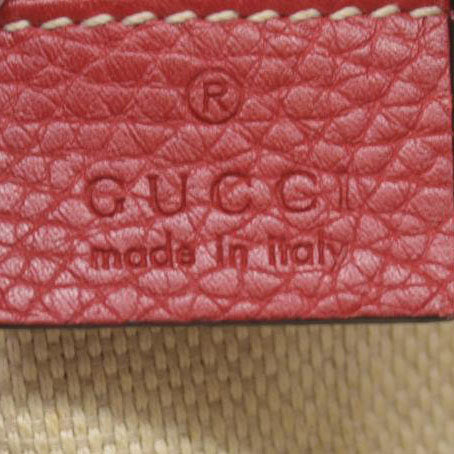 $1490 Gucci Small Soho Disco Bag Red Crossbody