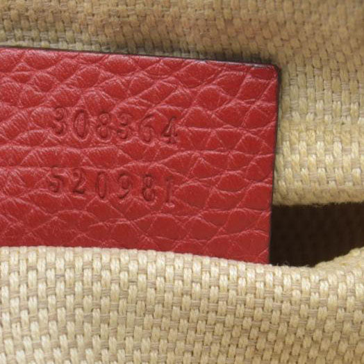 $1490 Gucci Small Soho Disco Bag Red Crossbody