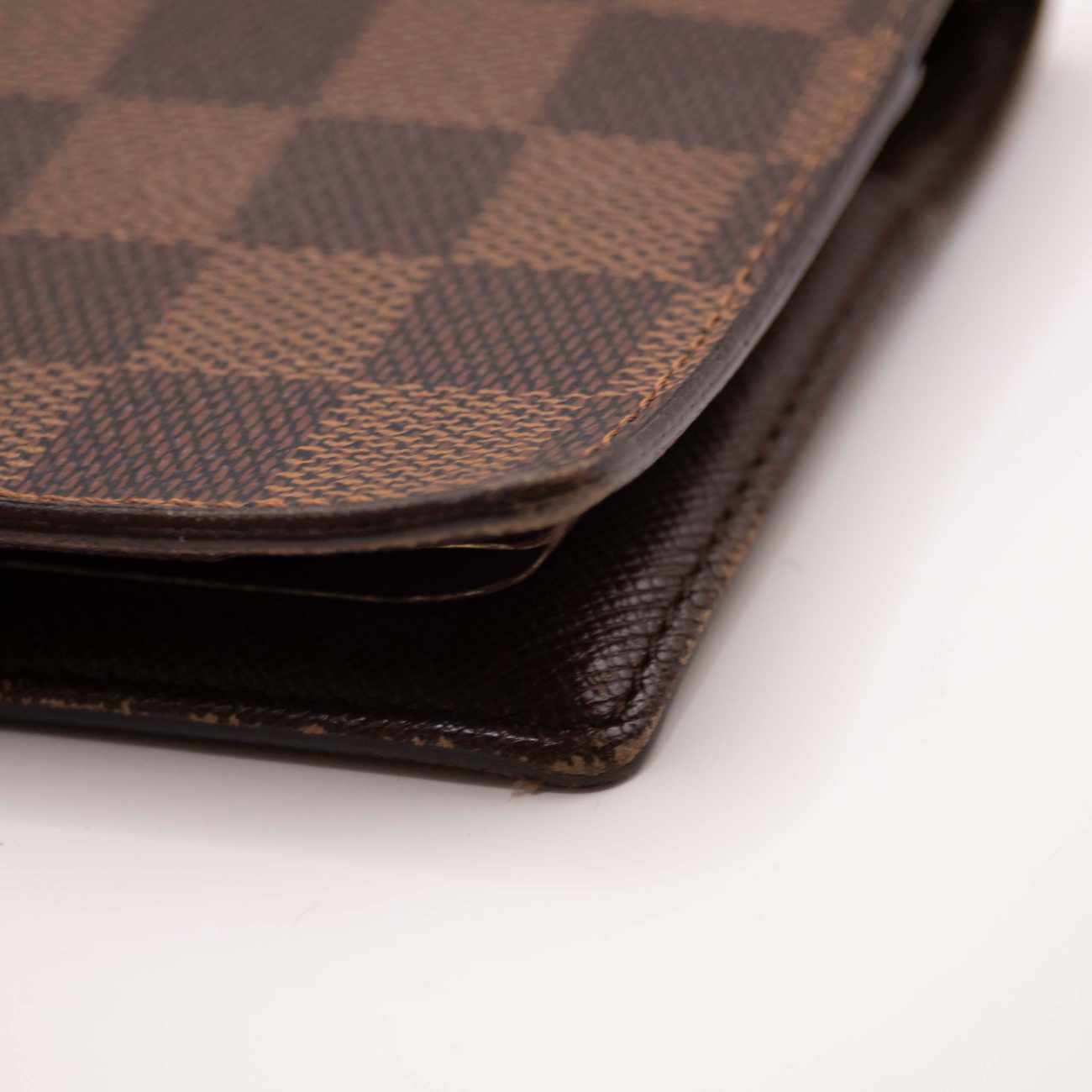 $505 2007 Louis Vuitton Damier Agenda PM Notebook Cover Brown CA0057