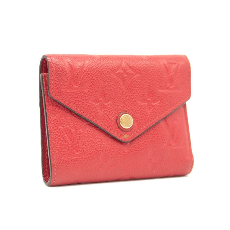 LOUIS VUITTON Empreinte Victorine Wallet in Red Pink