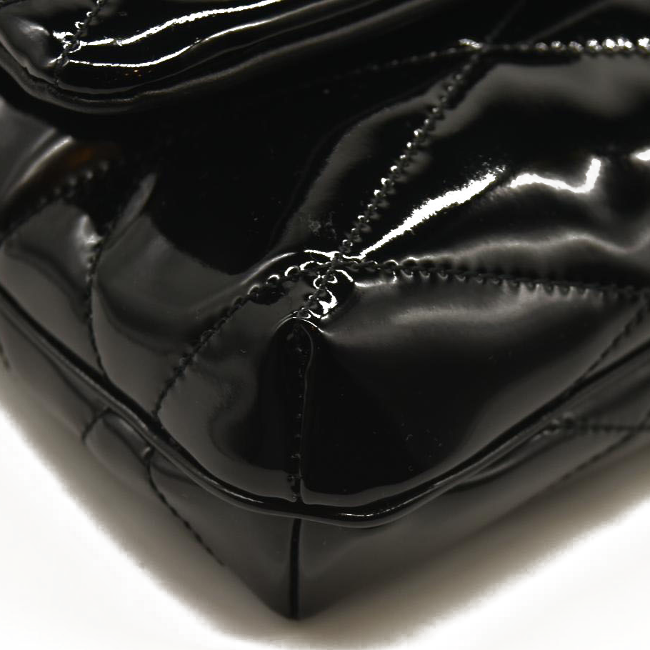 Saint Laurent Le 5 à 7 Puffer Patent Shoulder Bag