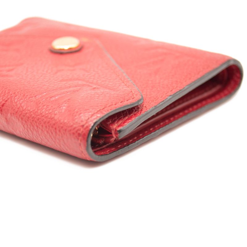 LOUIS VUITTON Empreinte Victorine Wallet in Red Pink