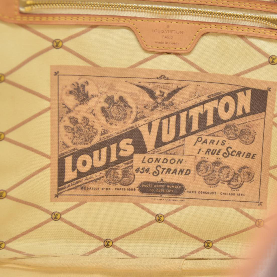 $2170 Louis Vuitton  Damier Azur Summer Trunks Neo Neverfull MM GI0168