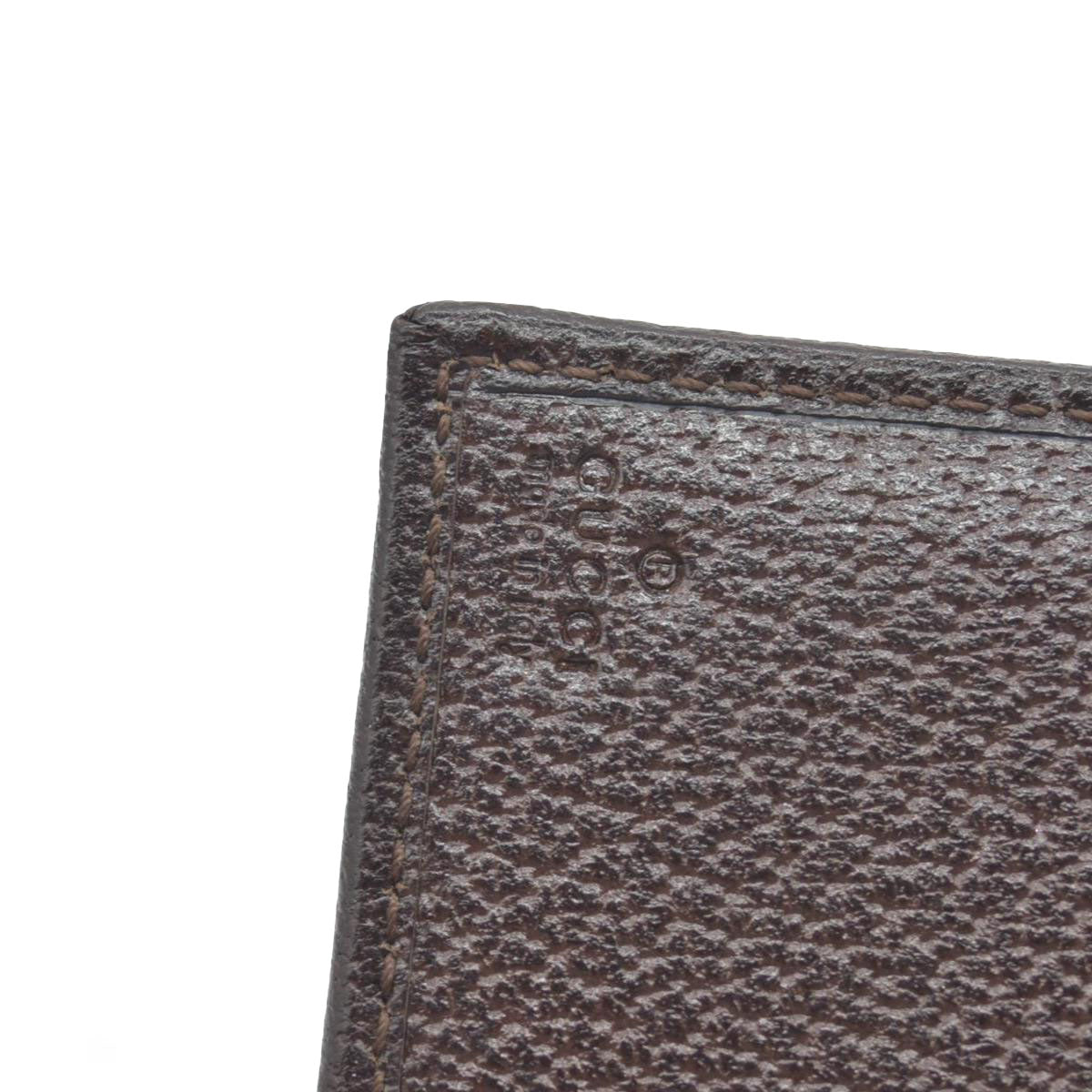 $690 Gucci GG Canvas Logo Plaque Bifold Wallet CONSIGNMENT