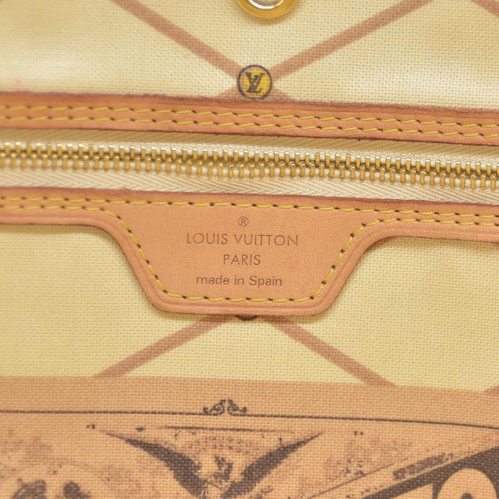 $2170 Louis Vuitton  Damier Azur Summer Trunks Neo Neverfull MM GI0168