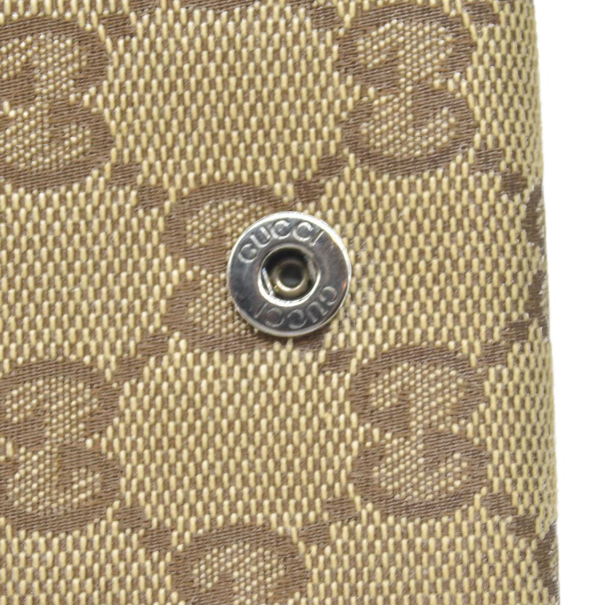 $690 Gucci GG Canvas Logo Plaque Bifold Wallet CONSIGNMENT