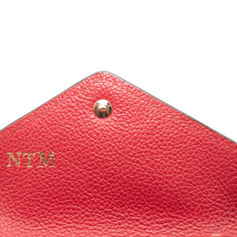 LOUIS VUITTON Empreinte Victorine Wallet in Red Pink