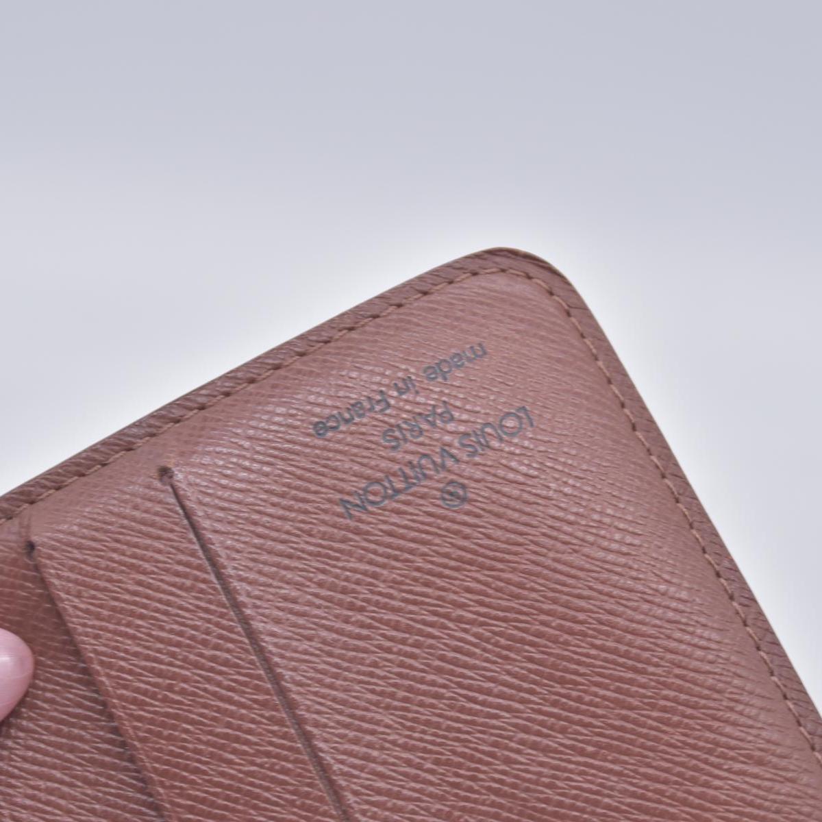 $660 2003 LOUIS VUITTON Monogram Compact Zip Wallet Brown MI0073 CONSIGNMENT 10021170