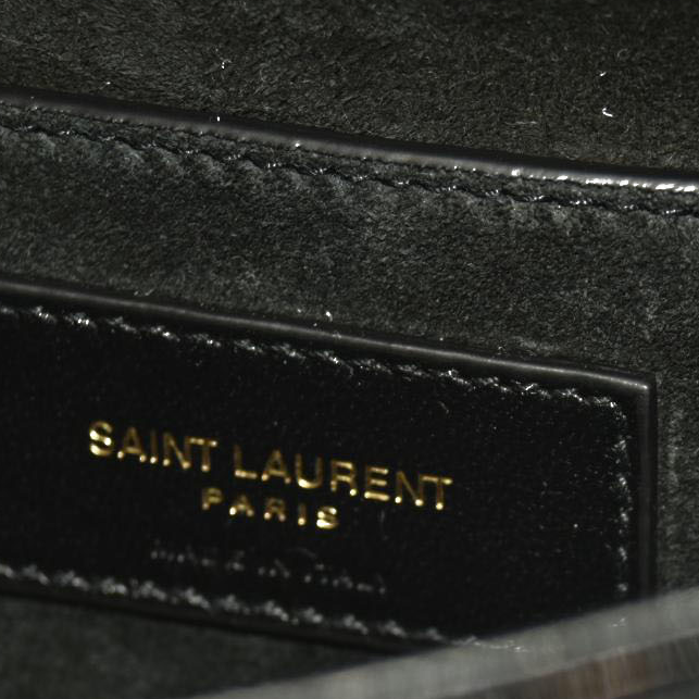 Saint Laurent Le 5 à 7 Puffer Patent Shoulder Bag