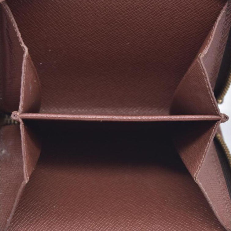 $660 2003 LOUIS VUITTON Monogram Compact Zip Wallet Brown MI0073 CONSIGNMENT 10021170