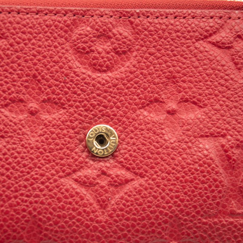 LOUIS VUITTON Empreinte Victorine Wallet in Red Pink