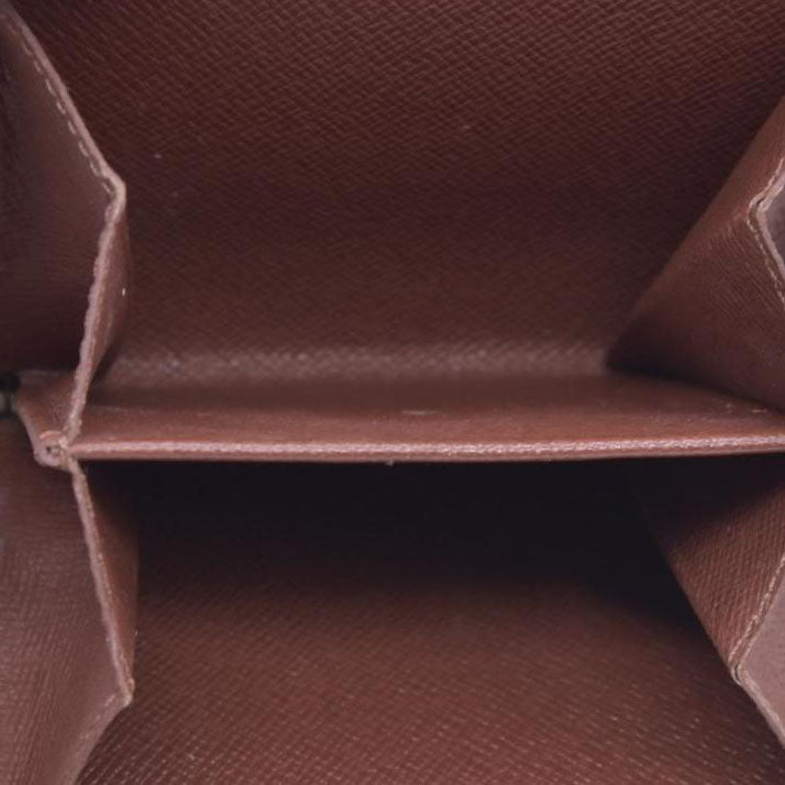 $660 2003 LOUIS VUITTON Monogram Compact Zip Wallet Brown MI0073 CONSIGNMENT 10021170