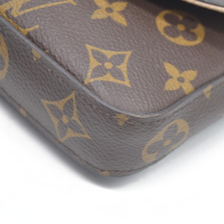 $2350 Louis Vuitton  Monogram Valentine Dog Pochette Felicie Chain Wallet