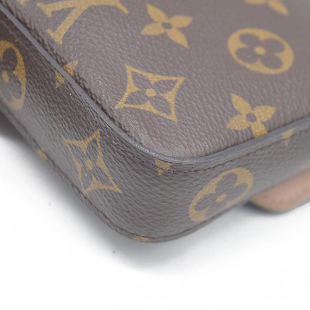 $2350 Louis Vuitton  Monogram Valentine Dog Pochette Felicie Chain Wallet