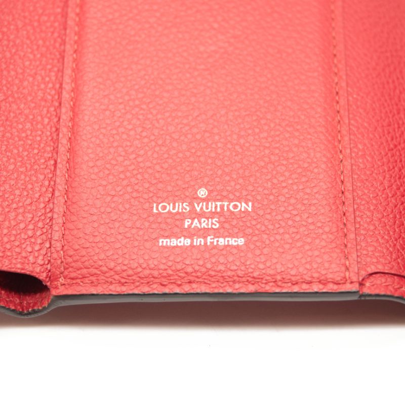 LOUIS VUITTON Empreinte Victorine Wallet in Red Pink