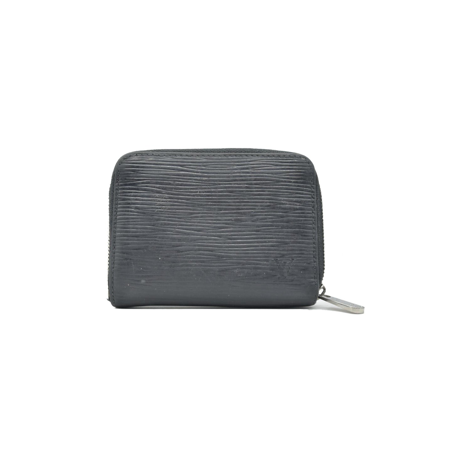 $540 2012 Louis Vuitton Epi Zippy Coin Purse Black SN2122