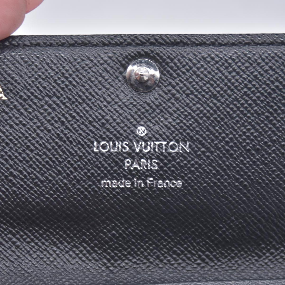 $395 2015 Louis Vuitton Graphite Multicles 6 Key Holder CT5105 CONSIGNMENT 10021172