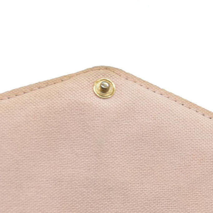 $2350 Louis Vuitton  Monogram Valentine Dog Pochette Felicie Chain Wallet