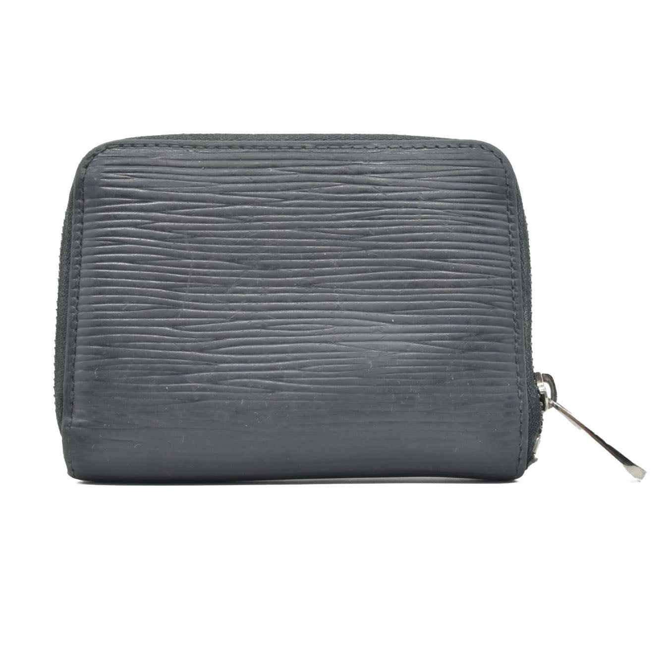 $540 2012 Louis Vuitton Epi Zippy Coin Purse Black SN2122