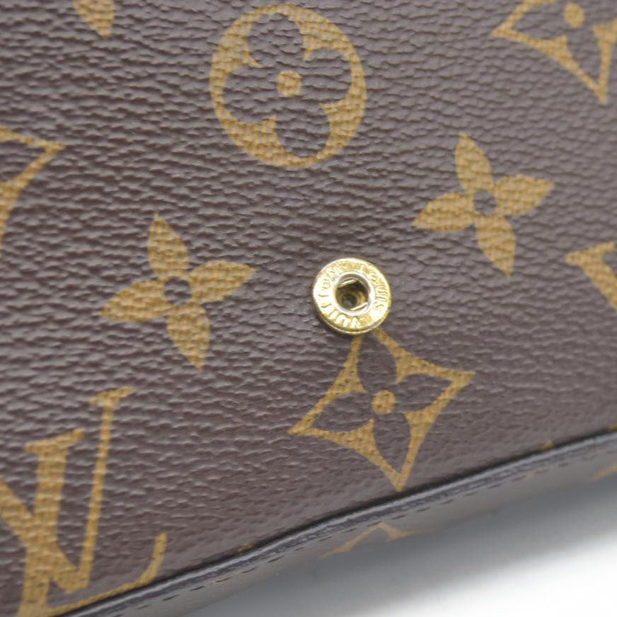 $2350 Louis Vuitton  Monogram Valentine Dog Pochette Felicie Chain Wallet